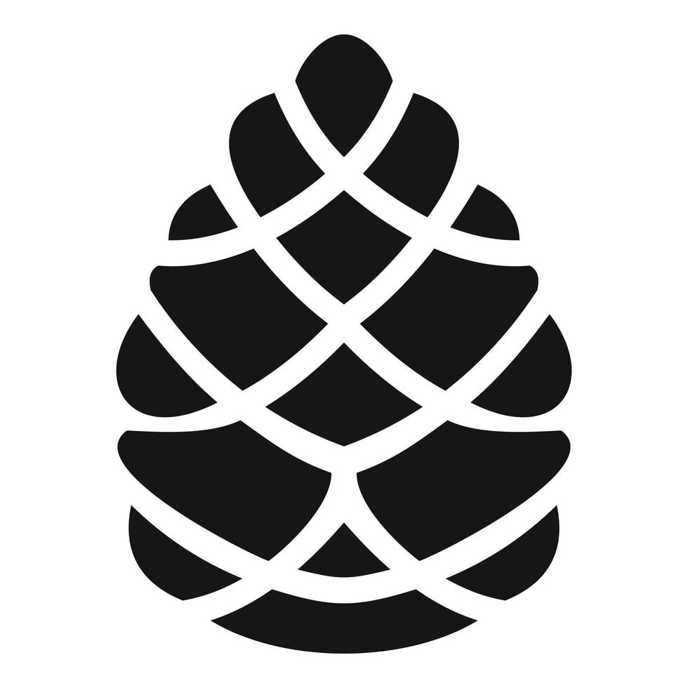 Toy pine cone icon, simple style vector