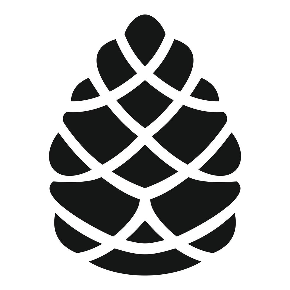 Toy pine cone icon, simple style vector