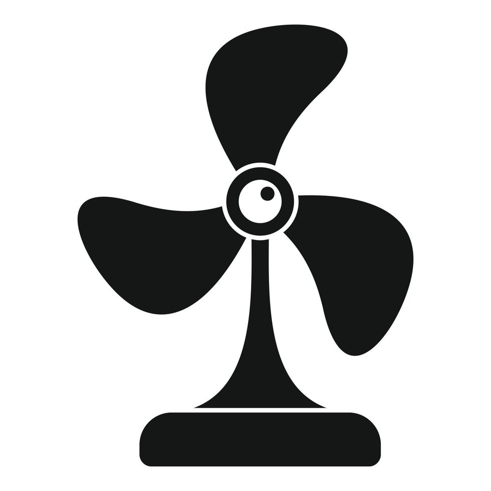 Cooling fan icon, simple style vector