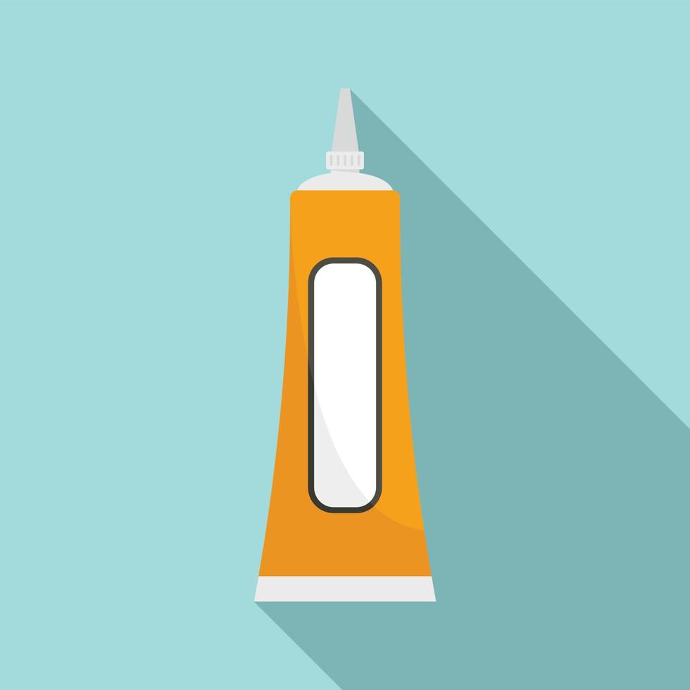 Glue tube icon, flat style vector