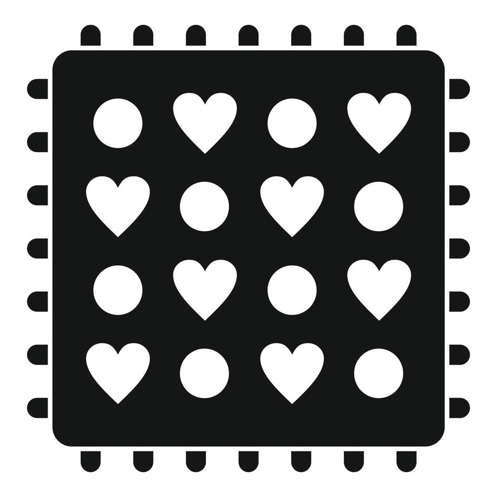 Fabric feature icon, simple style vector