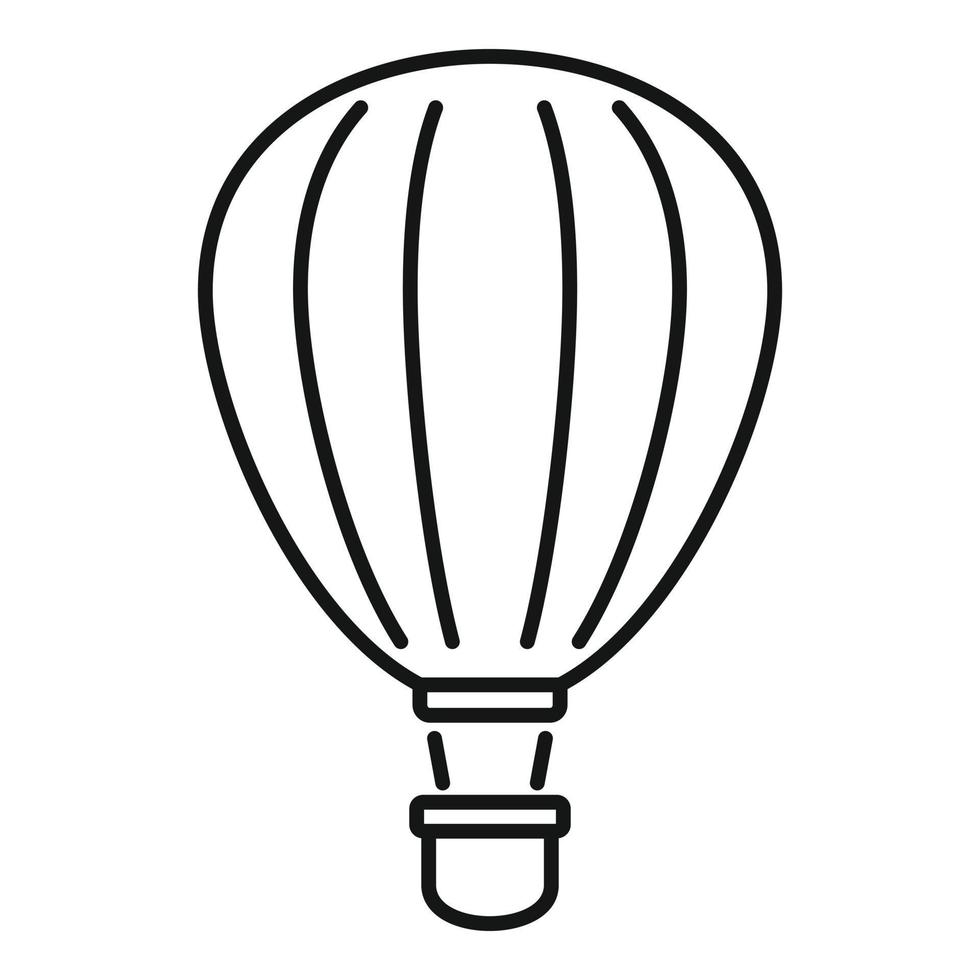 Activity air balloon icon, outline style vector