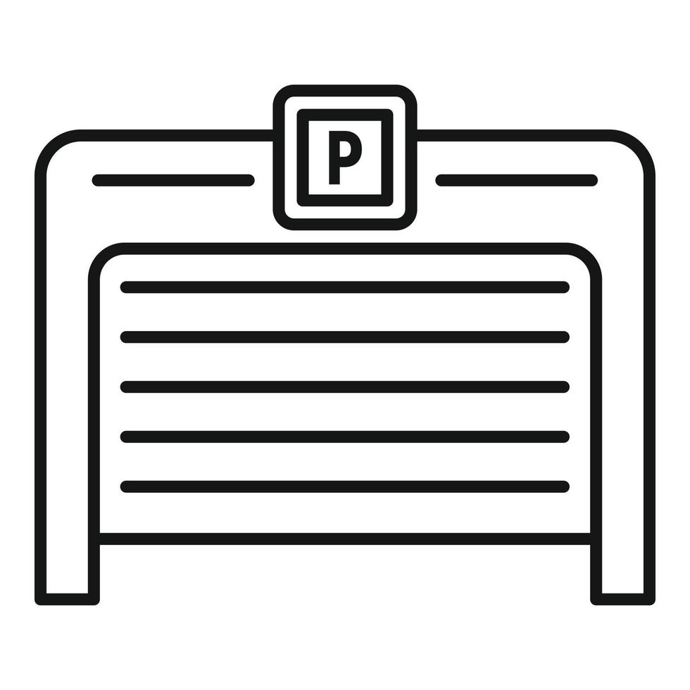 Parking gate icon, outline style 14540767 Vector Art at Vecteezy
