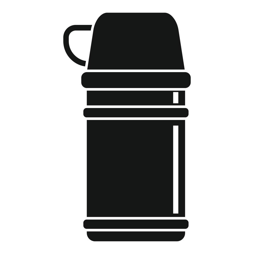 Vacuum insulated container icon, simple style vector