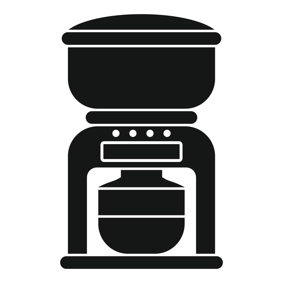 Coffee machine icon, simple style vector