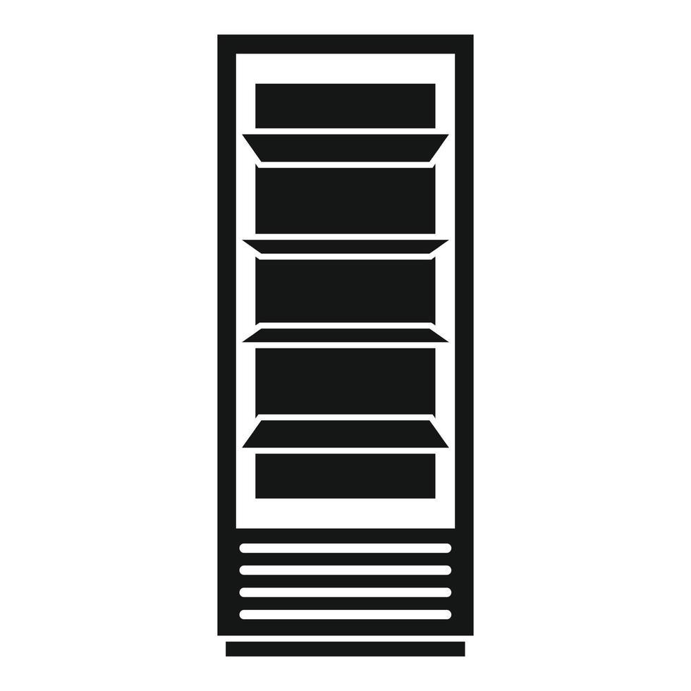 Drink fridge icon, simple style vector