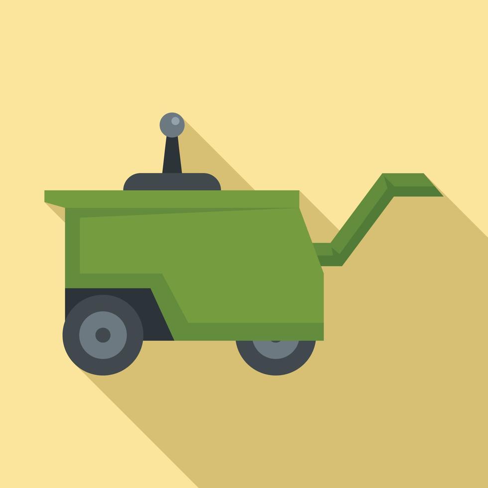 icono de máquina agrícola familiar, estilo plano vector