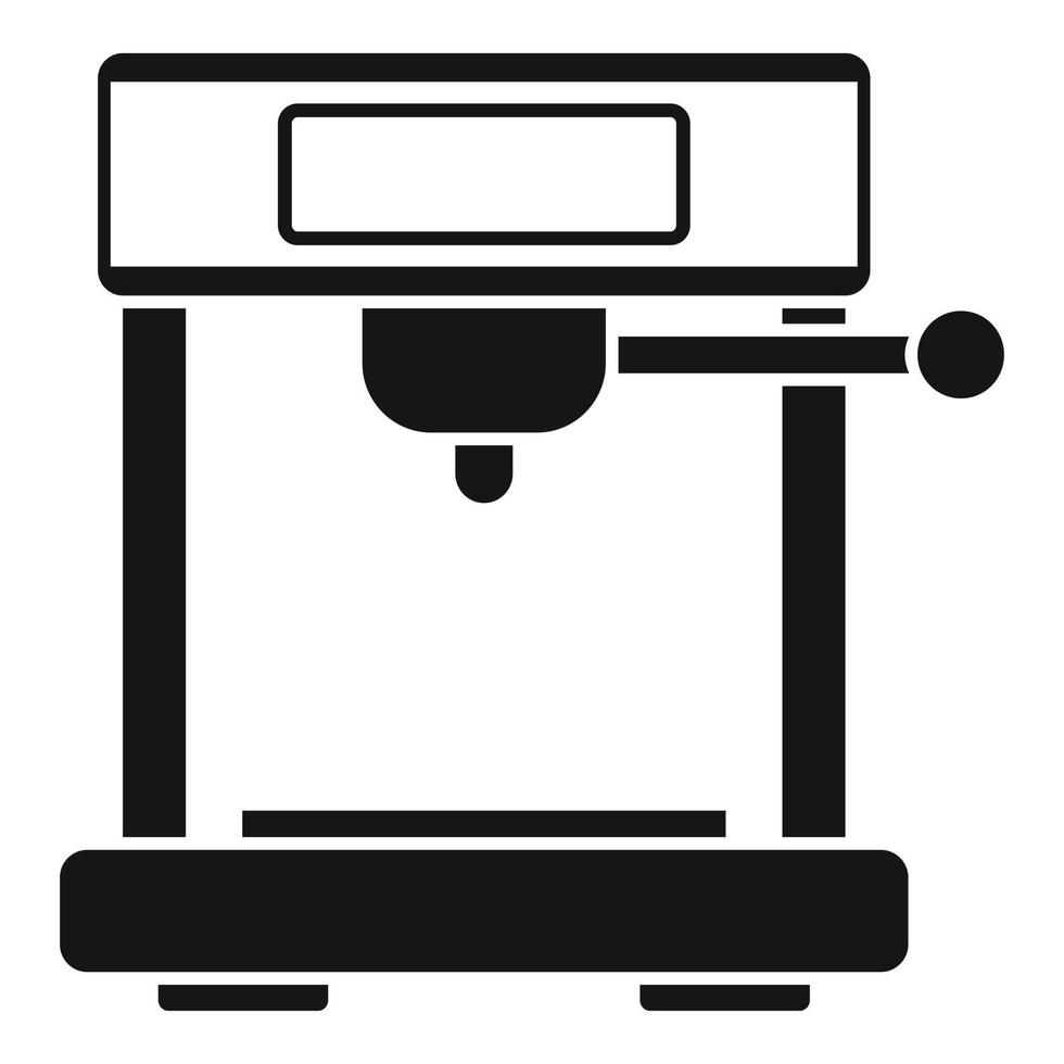 Vending coffee machine icon, simple style vector