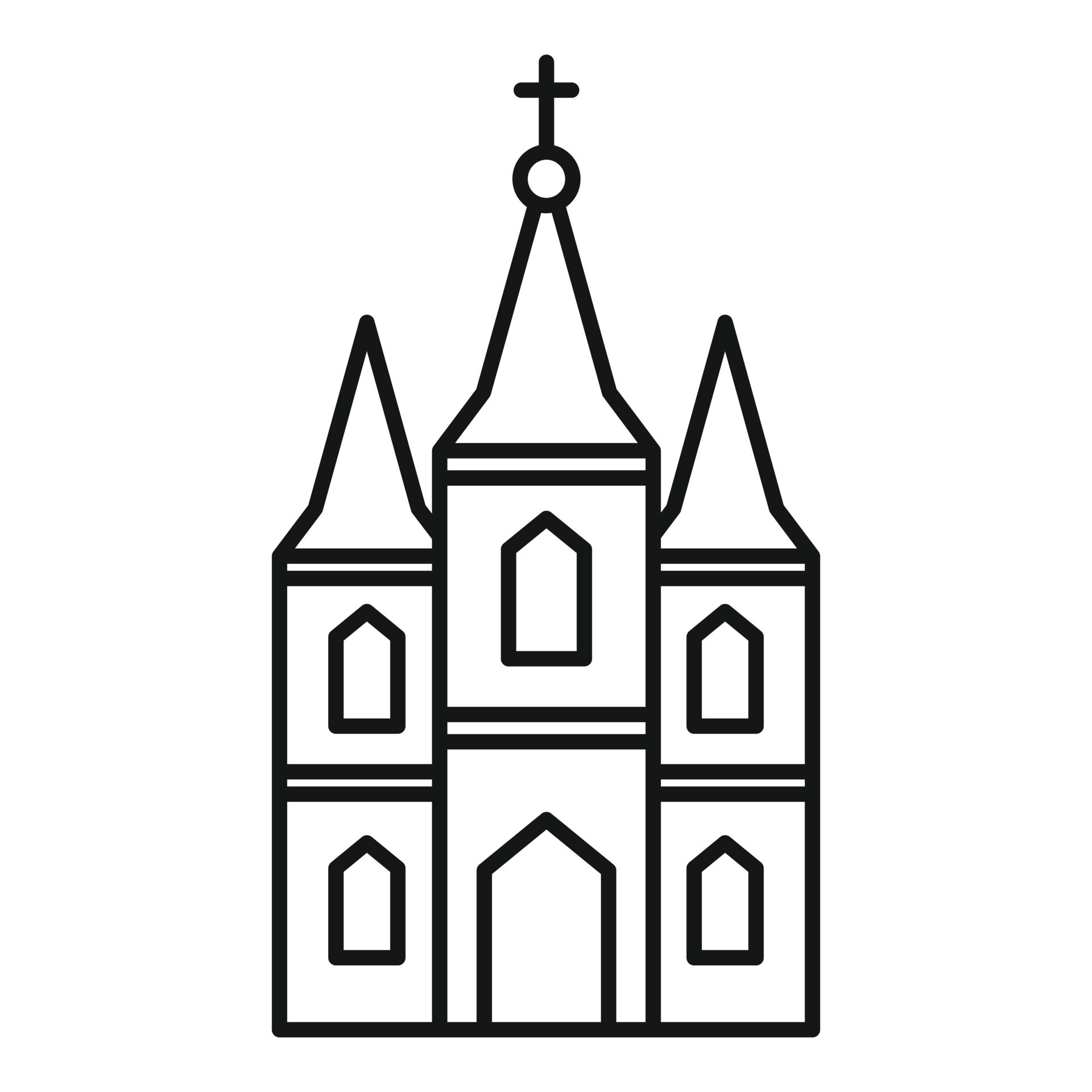 Window church icon, outline style 14541176 Vector Art at Vecteezy