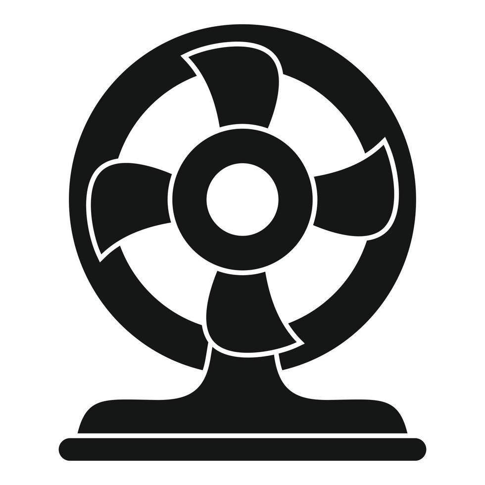 Room filter fan icon, simple style vector