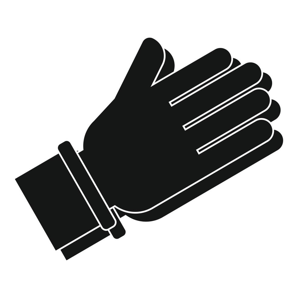 Prayer hands icon, simple style vector