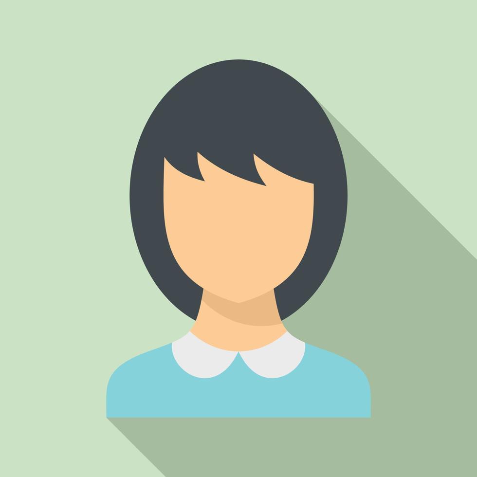 School teacher avatar icon, flat style vector