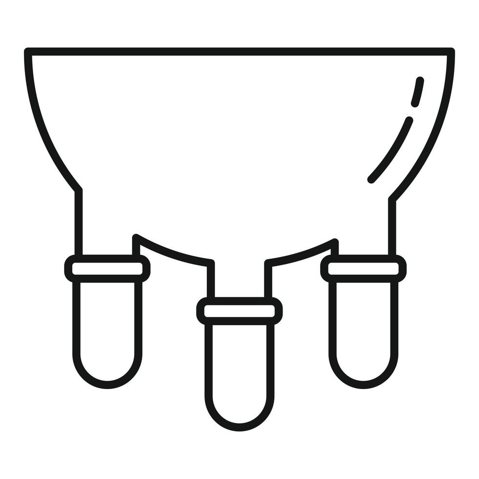 Milks cow device icon, outline style vector