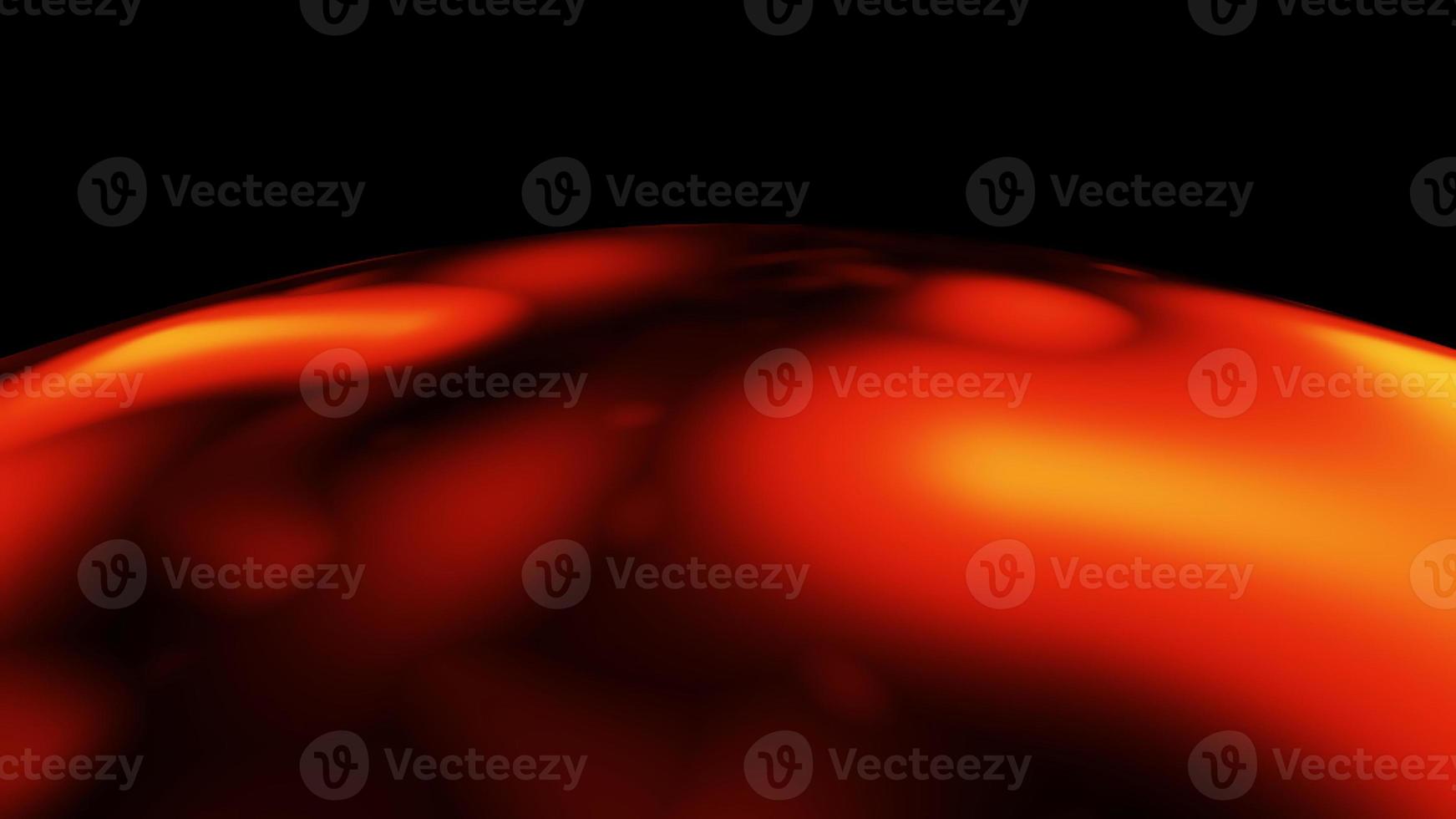 Digital Rendering Red Burning Fire Planet photo