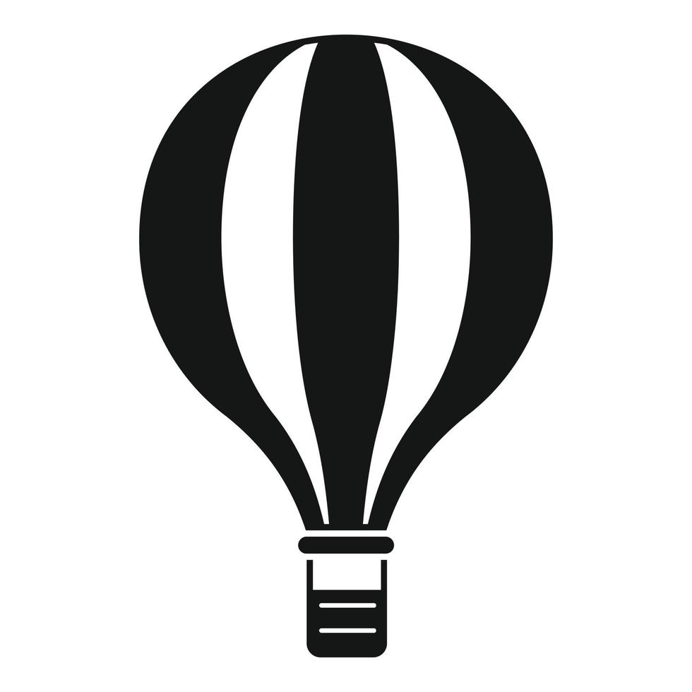 icono de globo de aire de carnaval, estilo simple vector