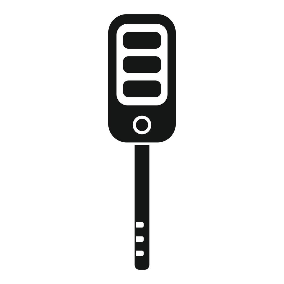 icono de llave automática, estilo simple vector