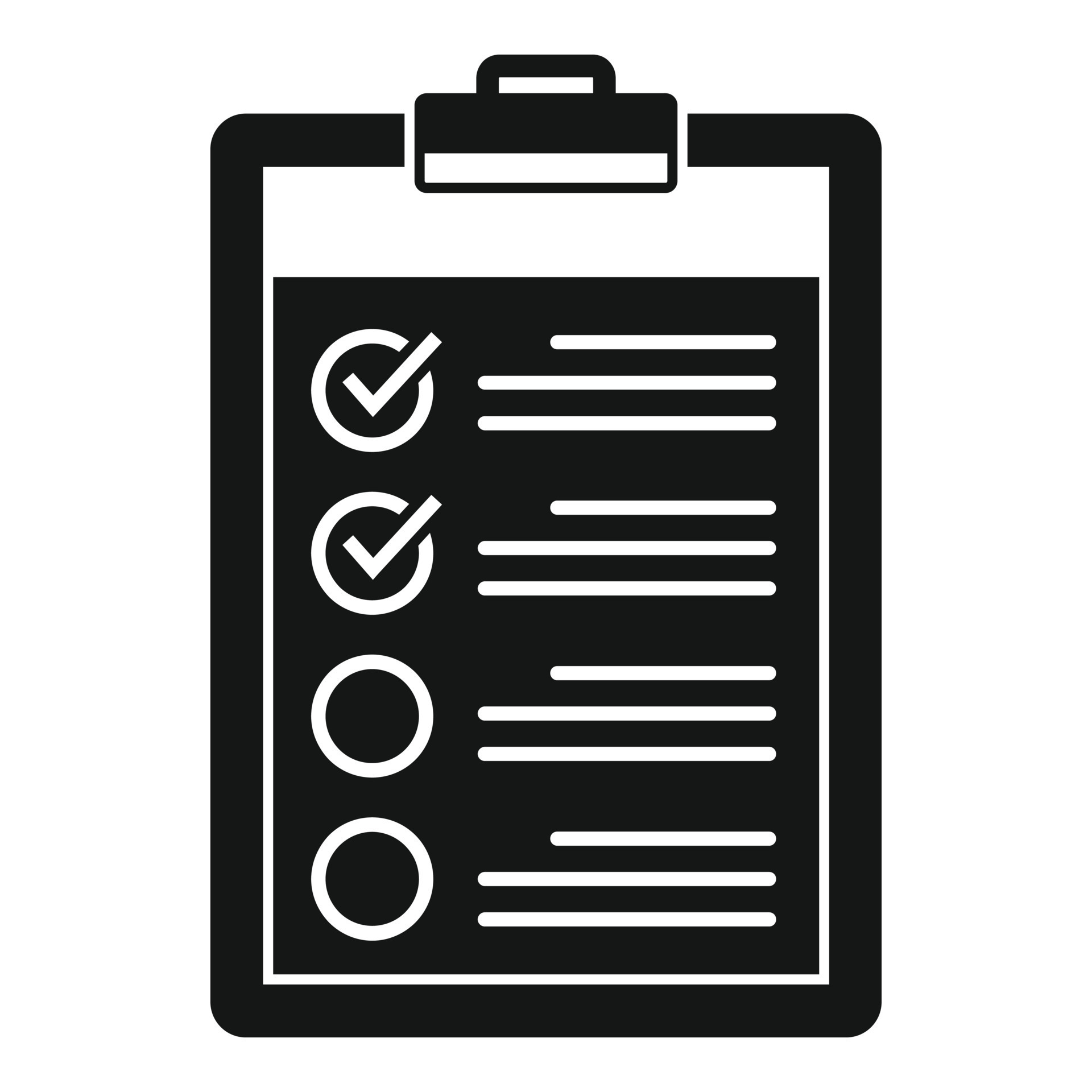 Checklist icon, simple style 14541808 Vector Art at Vecteezy