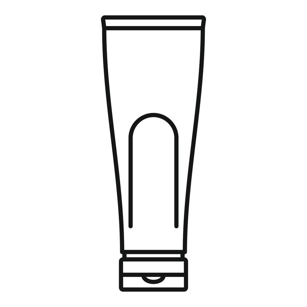 Conditioner creme tube icon, outline style vector