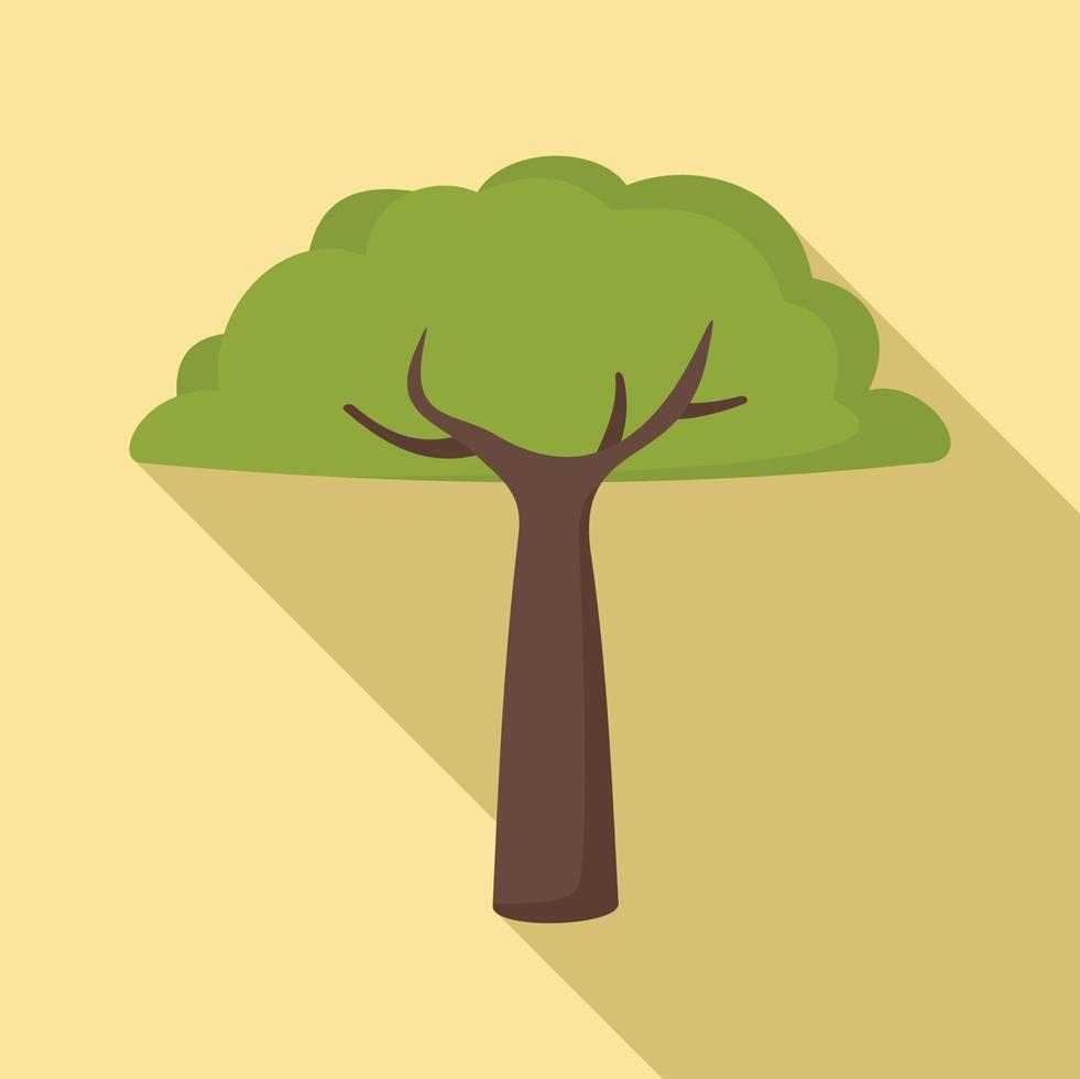 icono de árbol de perú, estilo plano vector