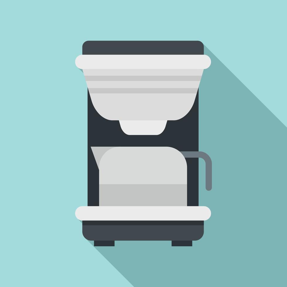 Coffee machine maker icon, flat style vector