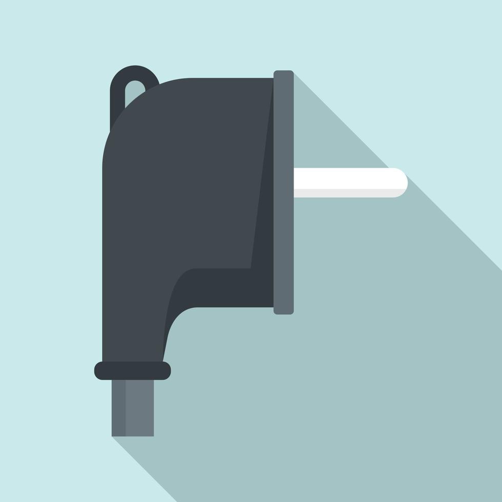 Europe plug icon, flat style vector