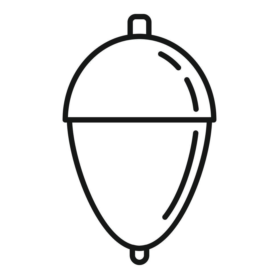 River bobber icon, outline style vector