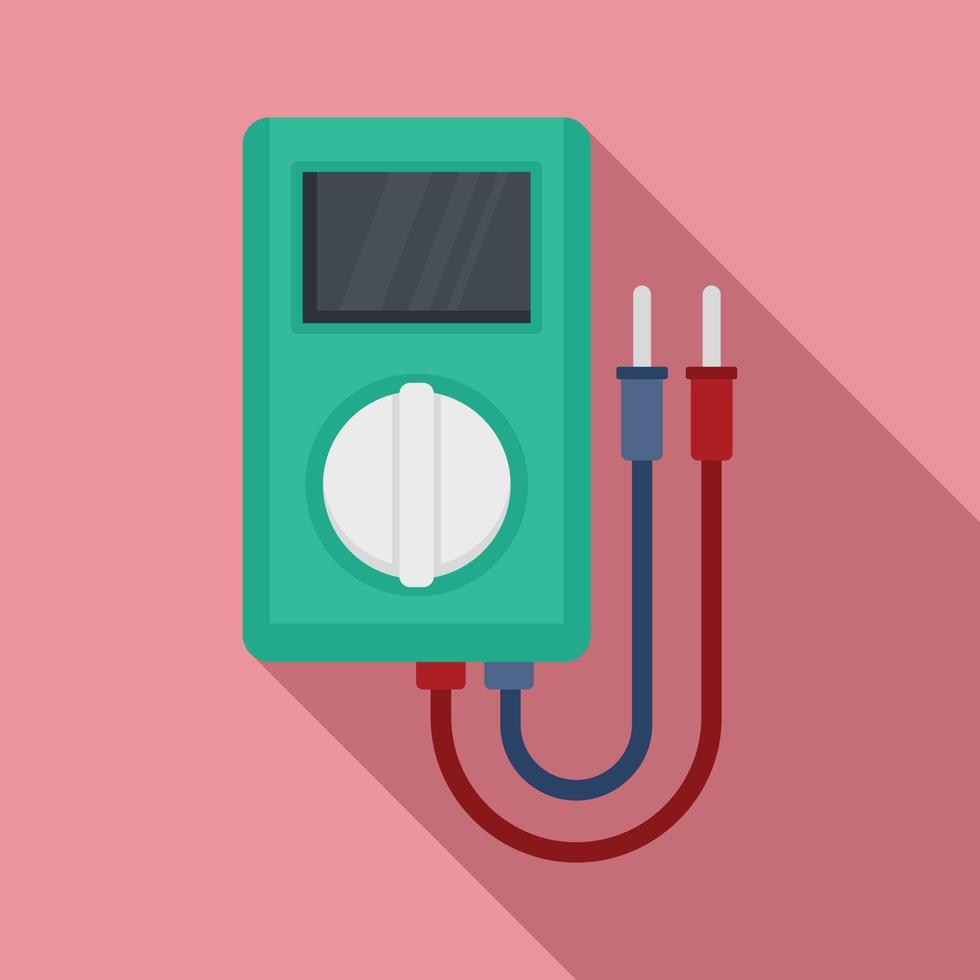 Multimeter equipment icon, flat style vector