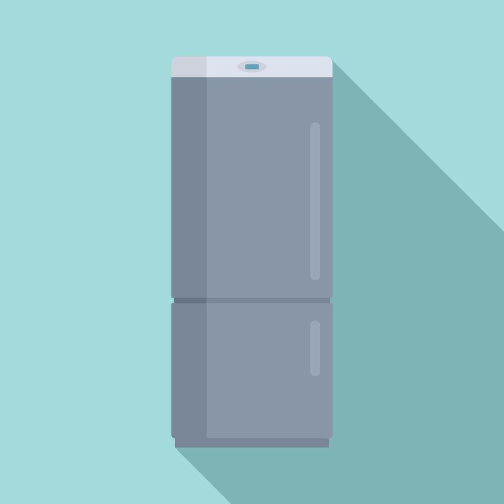 Fridge icon, flat style vector