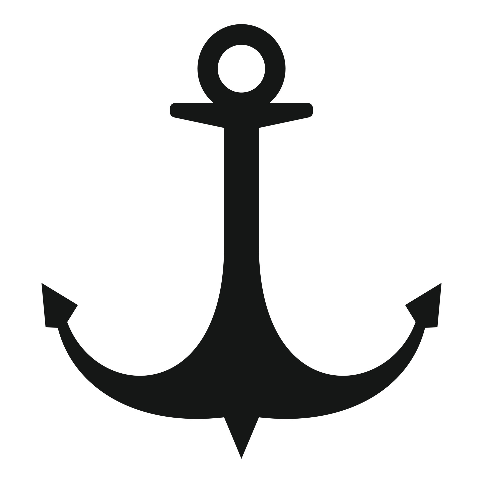 Iron anchor icon, simple style 14541986 Vector Art at Vecteezy