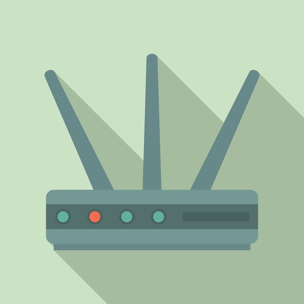 Data router icon, flat style vector