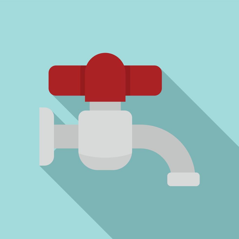 Faucet icon, flat style vector