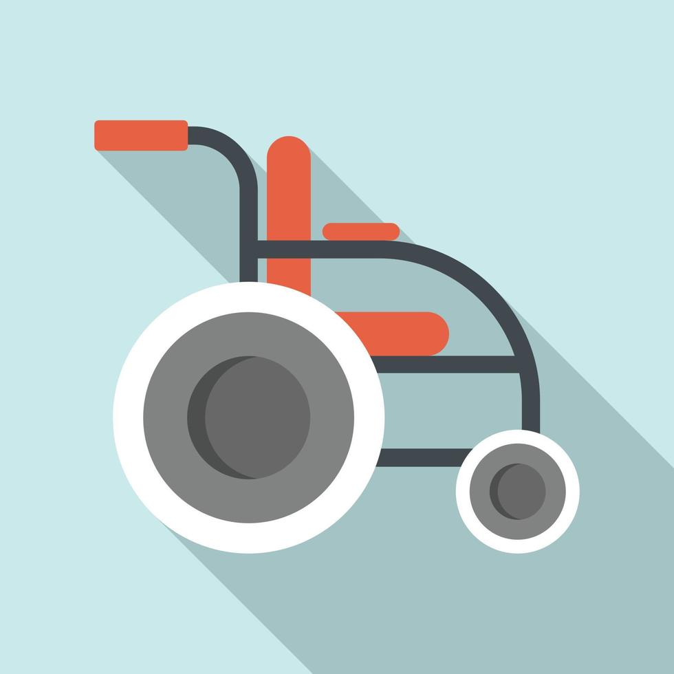 icono de silla de ruedas no válida, estilo plano vector