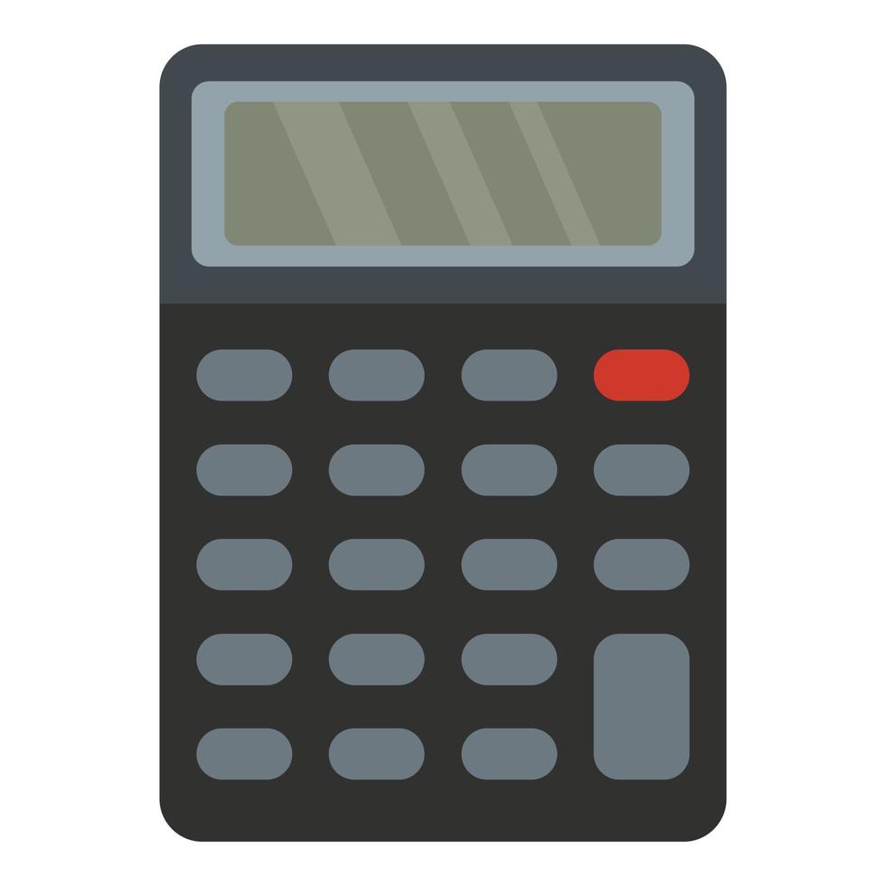 Calculator icon, flat style vector