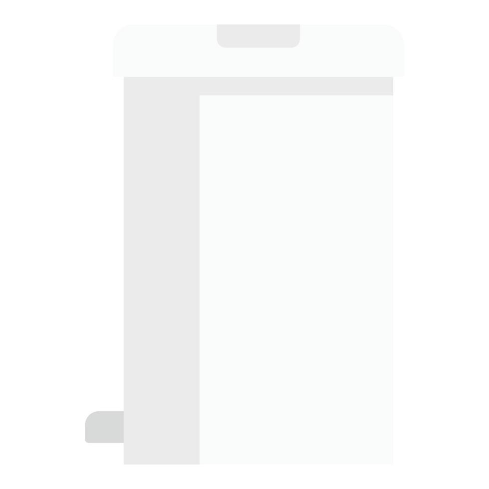 Office recycle bin icon, flat style vector