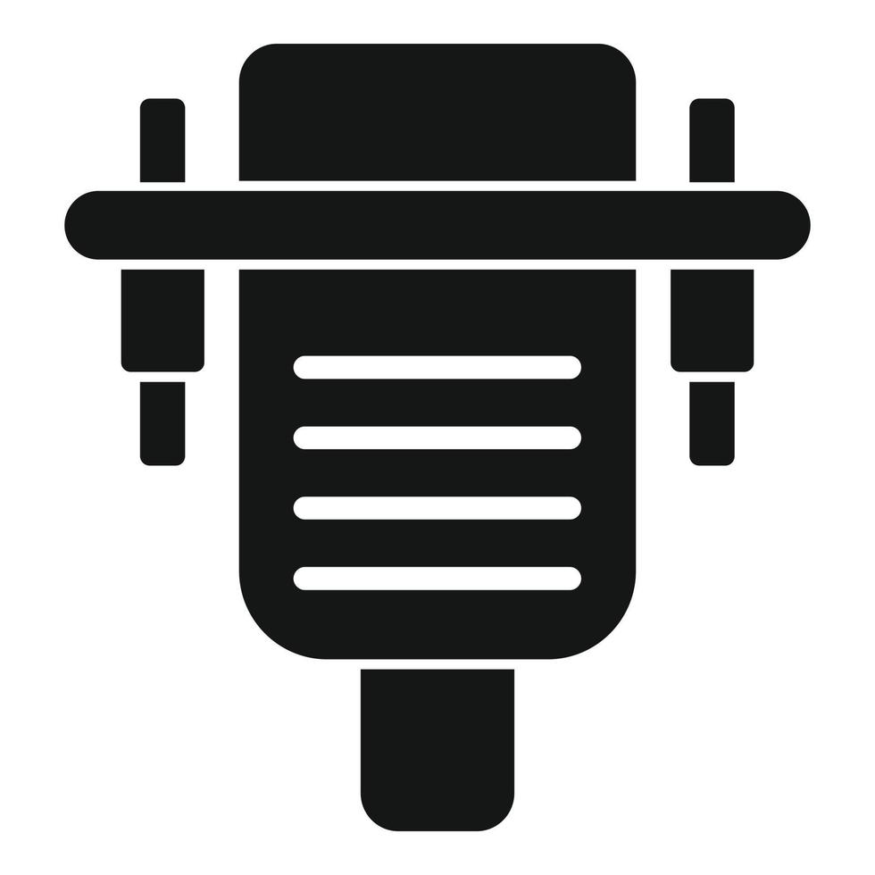 Old computer adapter icon, simple style vector