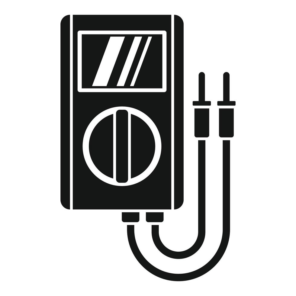 Multimeter equipment icon, simple style vector