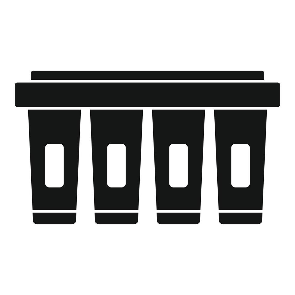 Press cartridge icon, simple style vector