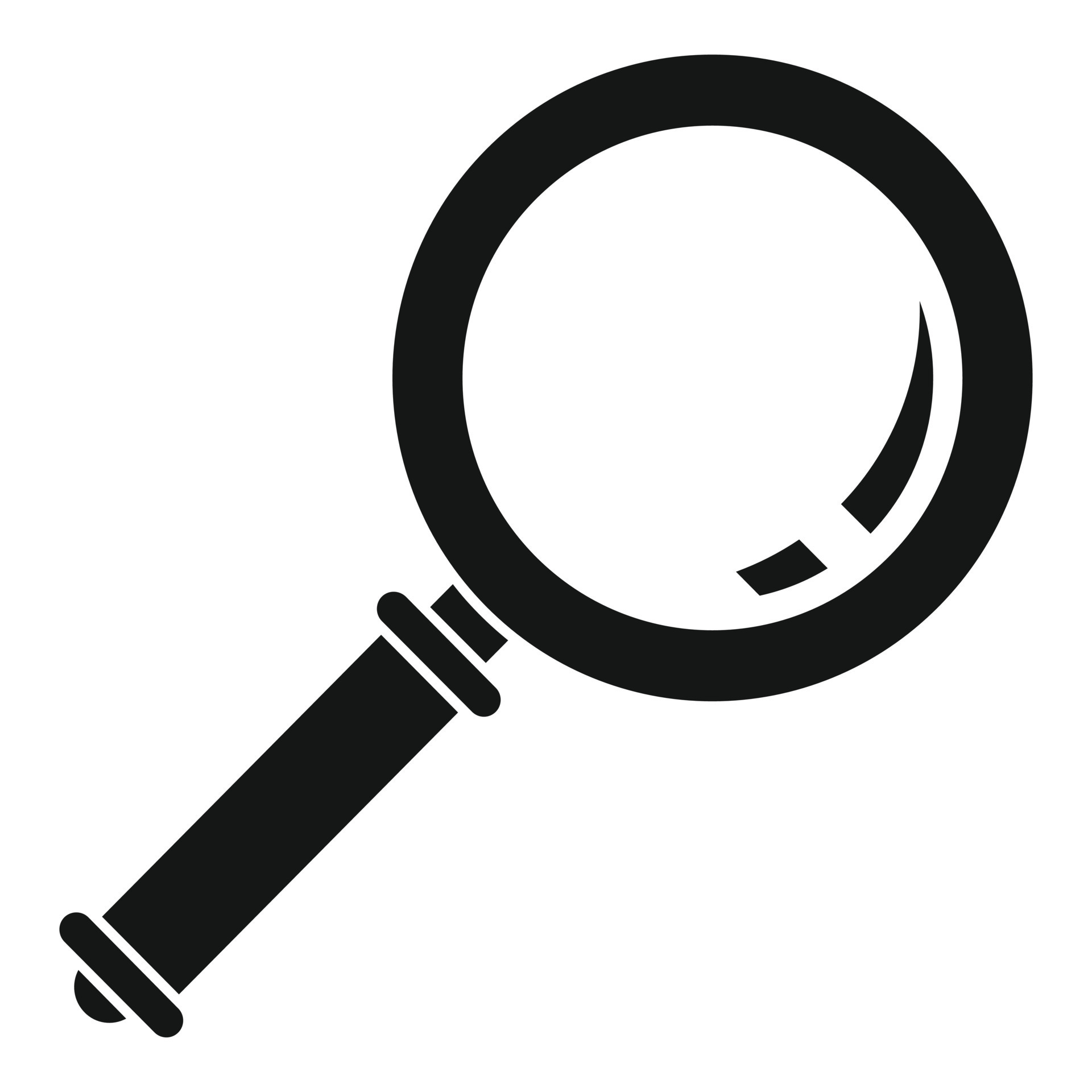 Magnifier icon, simple style 14542253 Vector Art at Vecteezy