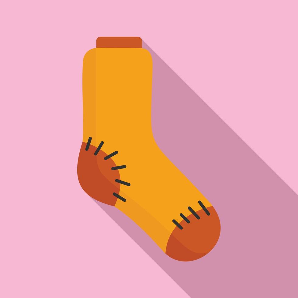 Garbage sock icon, flat style vector