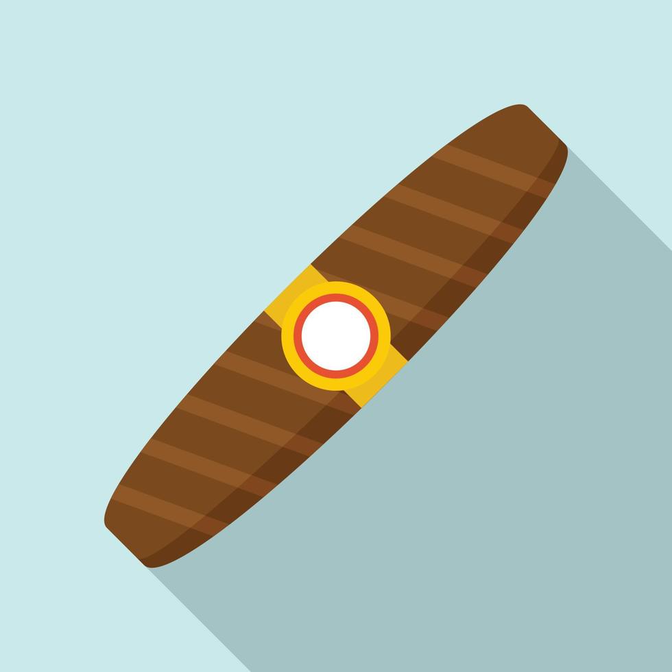 Duty free havana icon, flat style vector