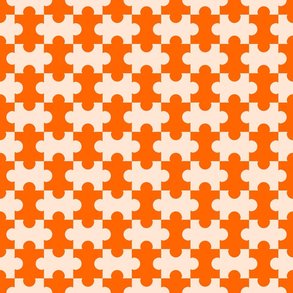 seamless pattern with puzzle background vector