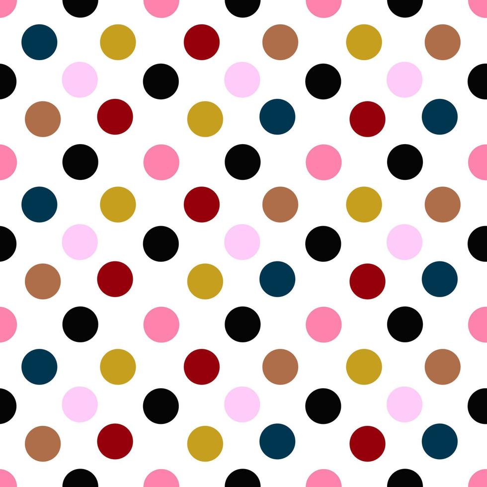 seamless pattern polka dots background vector