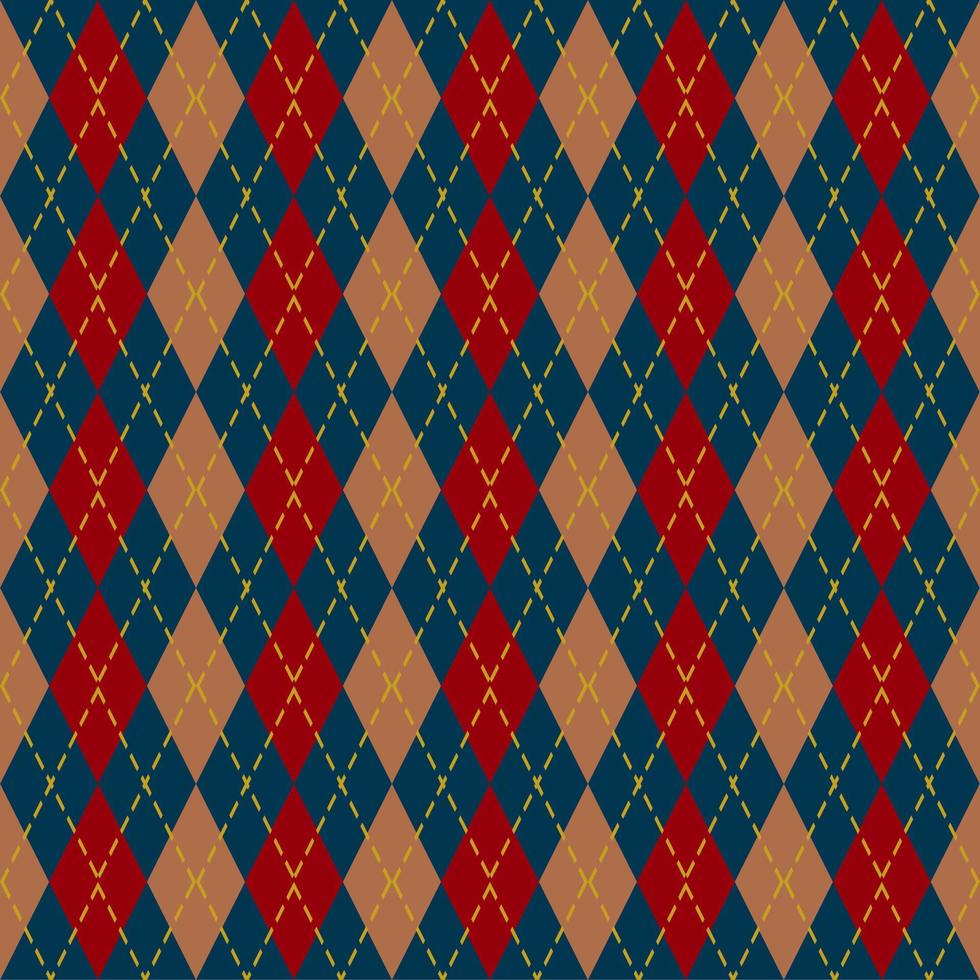 seamless geometric pattern with argyle vector