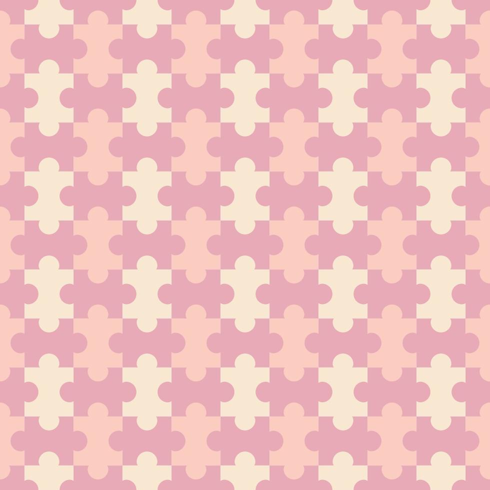 seamless pattern with puzzle background vector