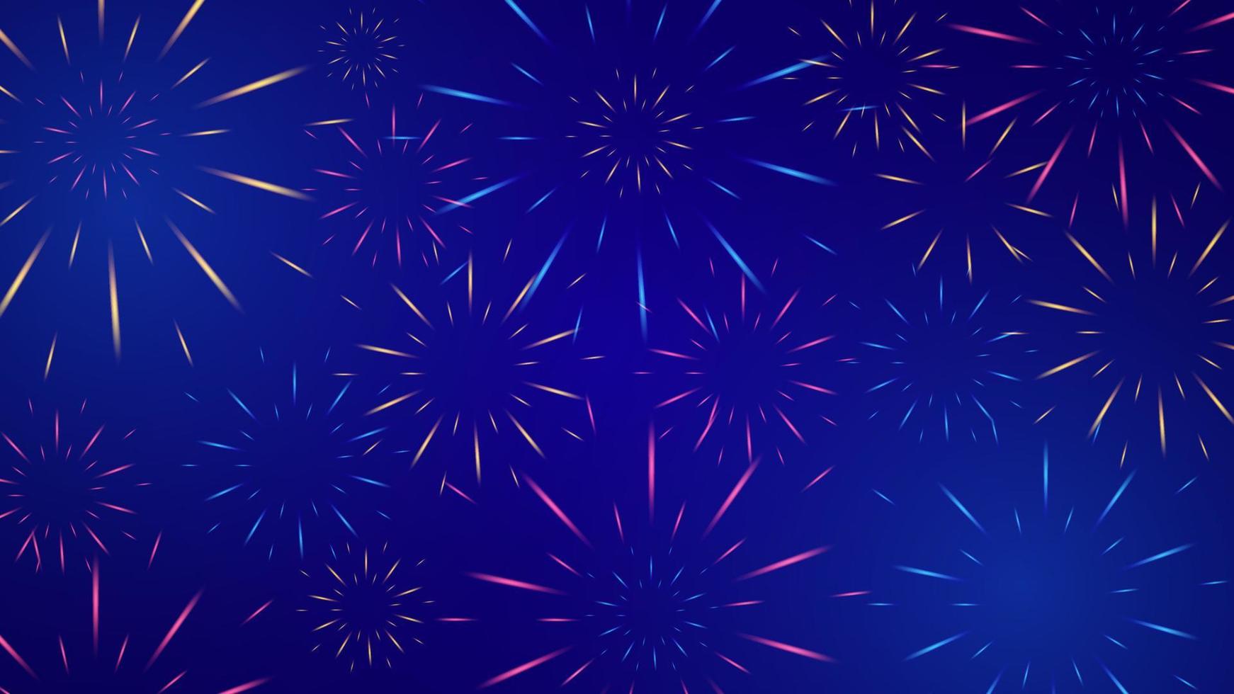 firework celebration background template design vector