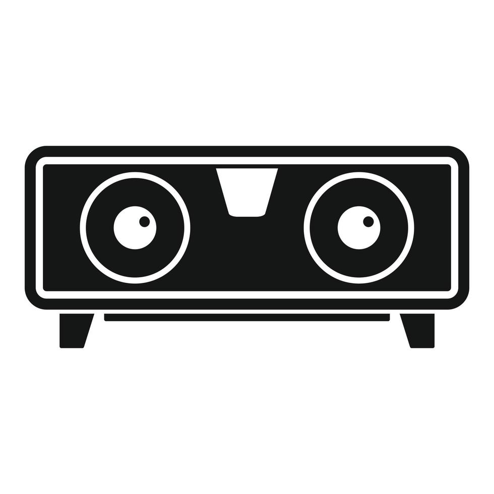 Dj speaker icon, simple style vector