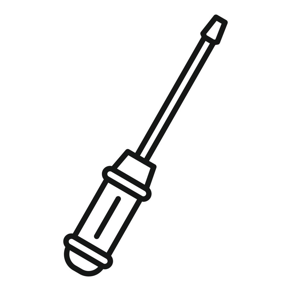 Phone repair screwdriver icon, outline style vector