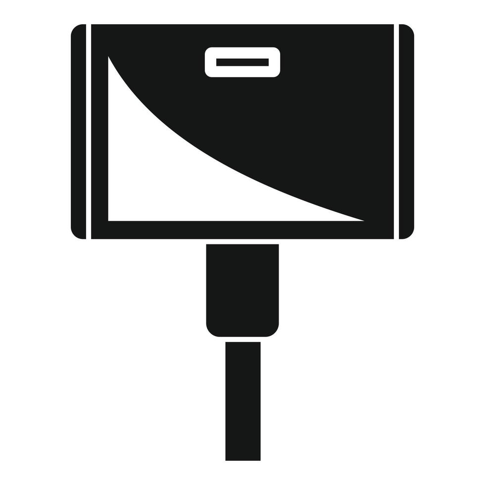 Wide adapter icon, simple style vector