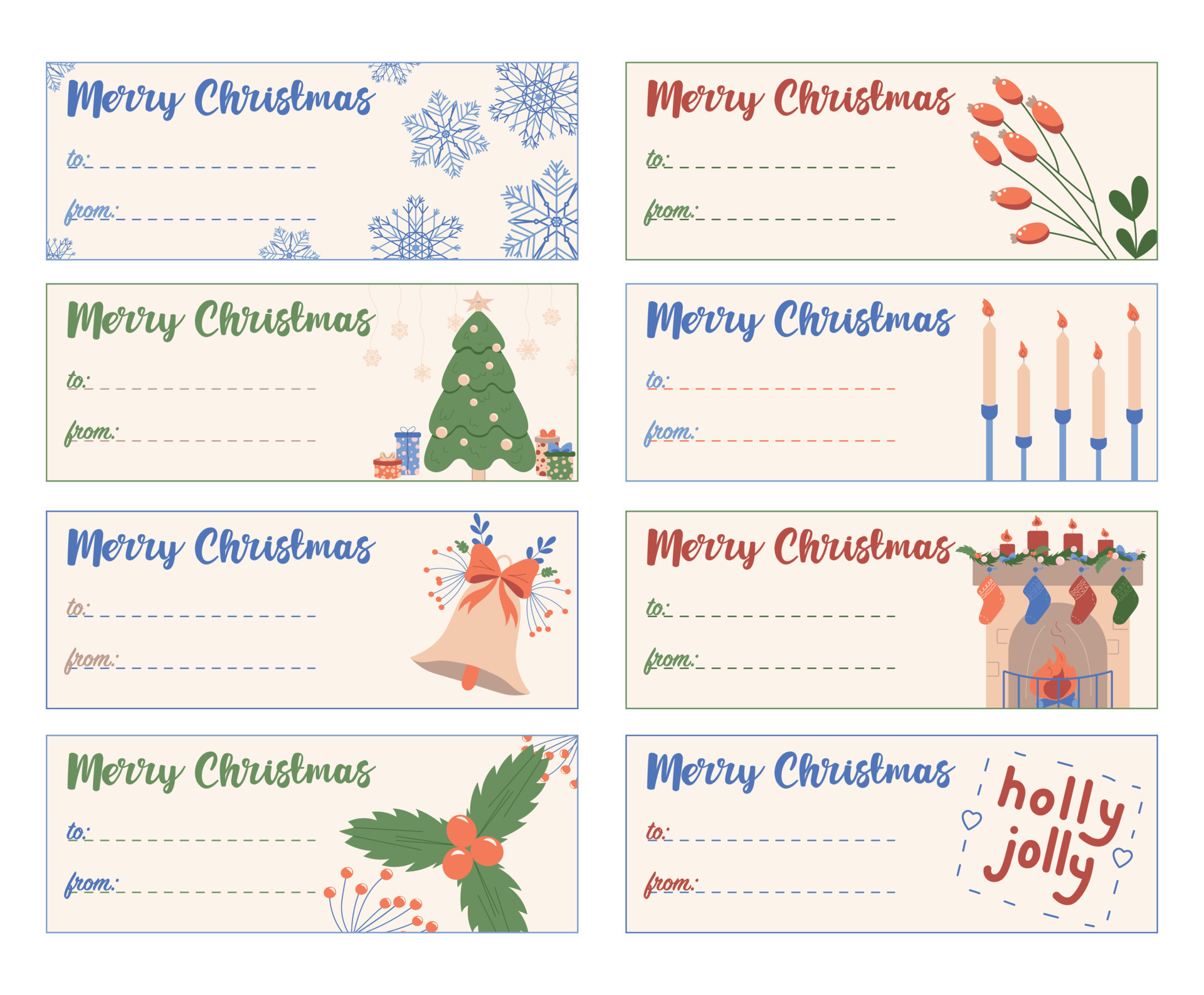 Merry christmas greetings tags clearance