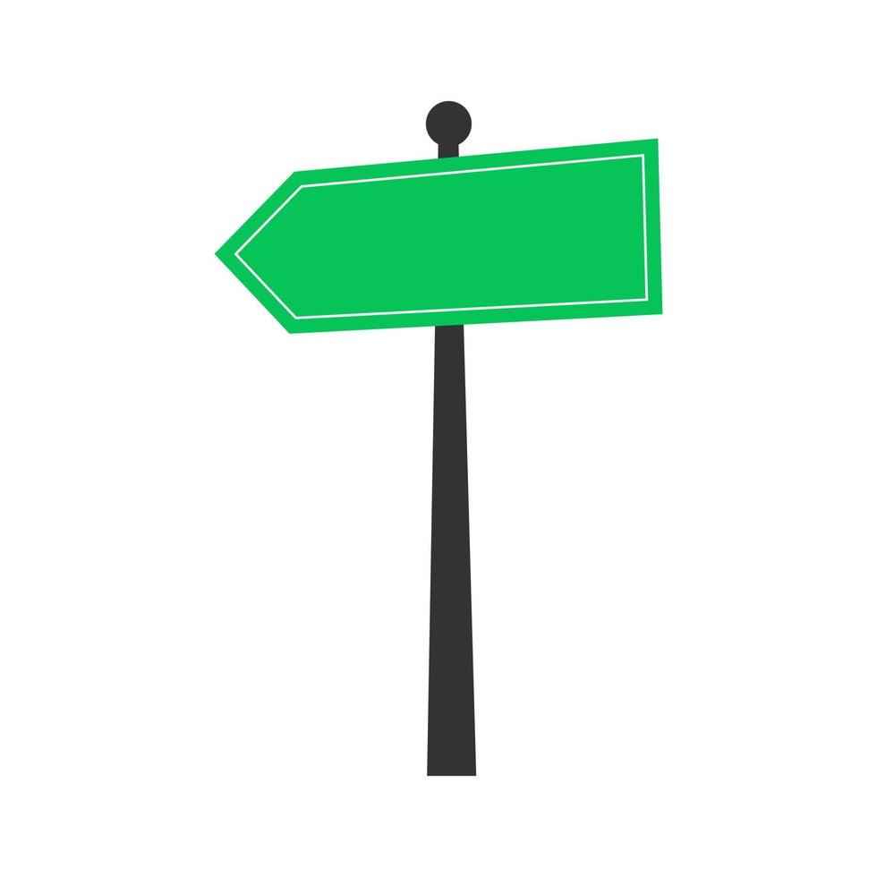 flat direction sign, arrow road sign vector